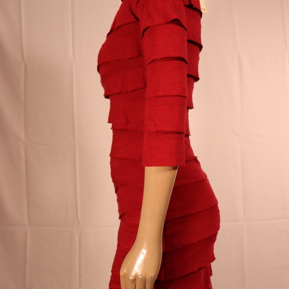 MAX STUDIO Red Dress Size Small - Picture 4 of 6